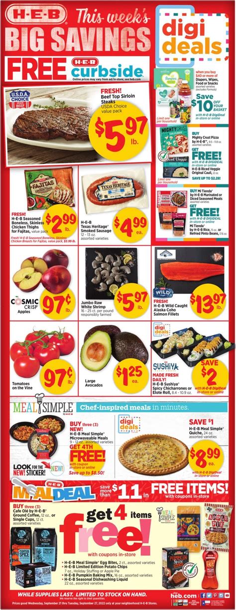 Heb Weekly Ad Sep 21 27 2022 Weeklyads2