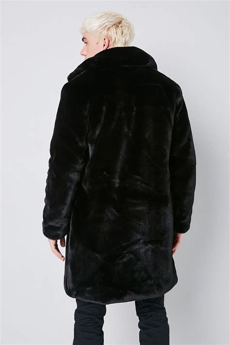 Faux Fur Longline Coat