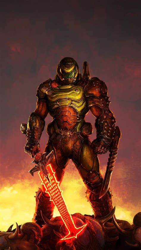 Doom Slayer Doom Eternal 4k 2011j Wallpaper Pc Desktop