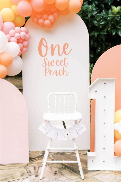 One Sweet Peach Party Karas Party Ideas Peach Party Sweet Peach