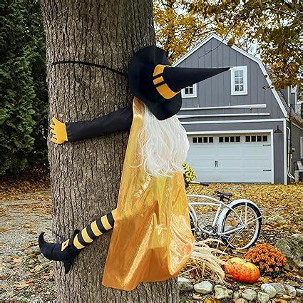 Amazon Large Halloween Decor Outdoor Giiffu 53 Witch Crashing