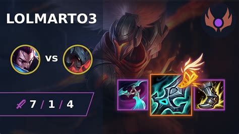 Lolmarto3 Yasuo MID Vs Aatrox EUW MASTER LOL Season 2024 YouTube