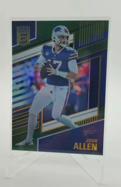 2022 PANINI DONRUSS Elite Josh Allen vert parallèle 1 billets de