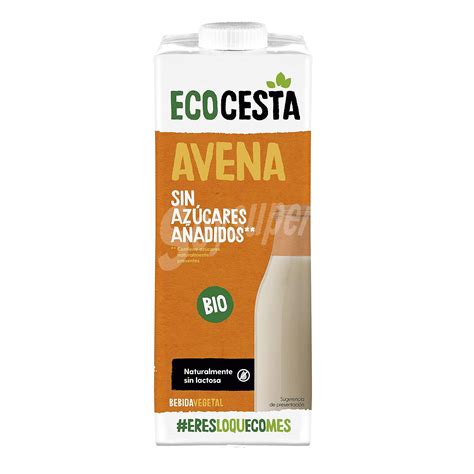 Ecocesta Bebida de avena ecológica ecocesta sin azúcar añadido Brik 1 l