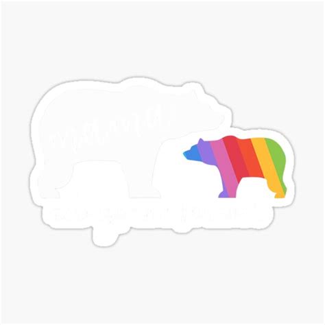 Mama Bear Gay Pride Momma And Mom Lgbtq Sticker For Sale By