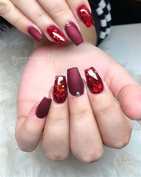 23 Beautiful Ways To Rock Red Coffin Nails StayGlam