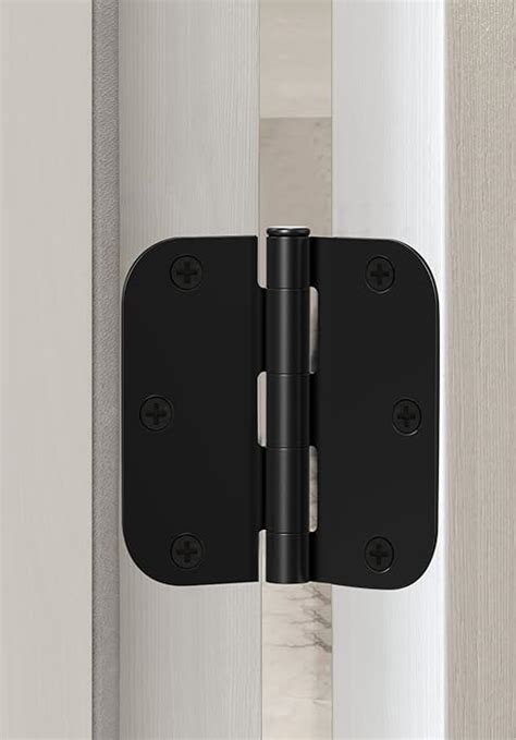 Amzgod Matte Black Door Hinges 24 Pack Black Door Hinges 4 Inch