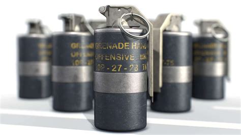 American Frag Hand Grenade MK3 - 3D Model by McClish