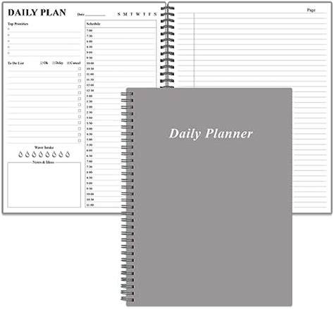 Amazon Daily Planner Undated To Do List Planner Notebook With