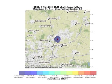 Leichtes Erdbeben In Hamm Erdbebennews