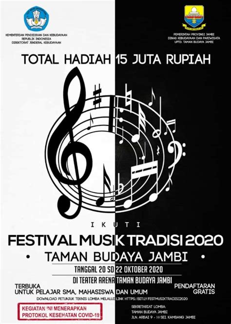 Taman Budaya Jambi Gelar Festival Musik Tradisional Berikut