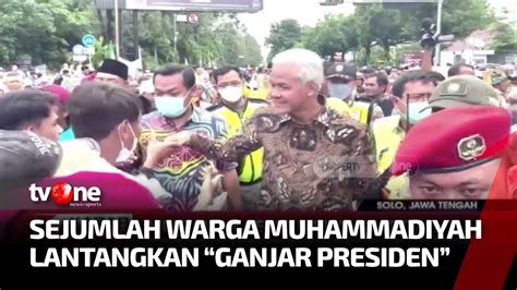 Momen Menarik Ganjar Pranowo Dikerumuni Warga Saat Muktamar Ke 48