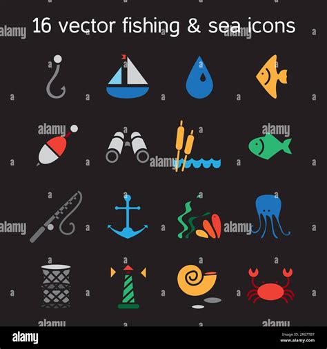 Shell Fish Fishing Boat Stock Vector Images Alamy