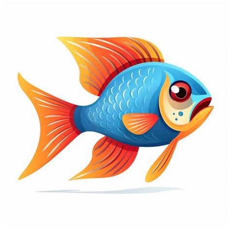 Premium Ai Image Golden Goldfish Drawing