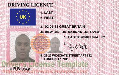 Free Drivers License Photoshop Template