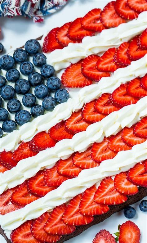 Brownie Flag Recipe Recipe Fourth Of July Food 4th Of July