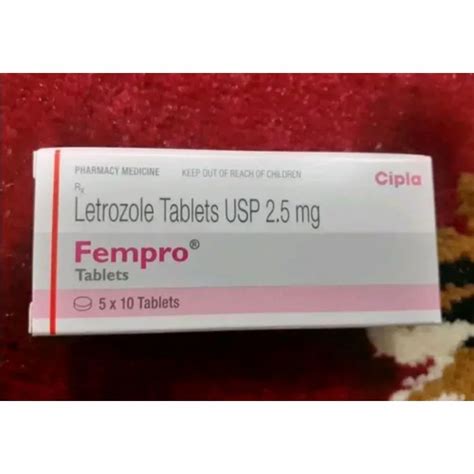 Fempro Tablets 2 5mg Letrozole Tablet 5x10 Tablets At 1500 Stripe In