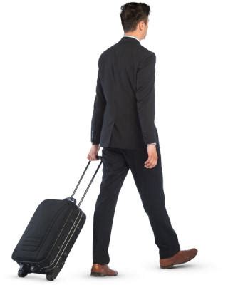 Walking Man With Suitcase