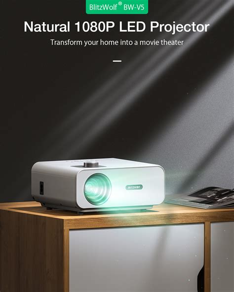 Blitzwolf Bw V P Projector With Up To Lumens Brightness