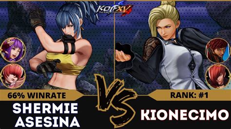 KOF XVSHERMIE ASESINA Leona Athena Shermie Vs KIONECIMO Mature Vice