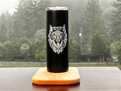 Fenrir The Wolf Laser Engraved 20 Oz Tumbler Pagan Celtic Etsy