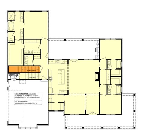 Modern Farmhouse Plan With L Shaped Front Porch And Master Suite Laundry 51917hz