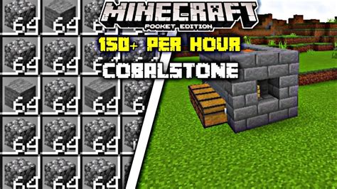 EASIEST COBBLESTONE FARM MINECRAFT POCKET EDITION 1 20 COBBLESTONE