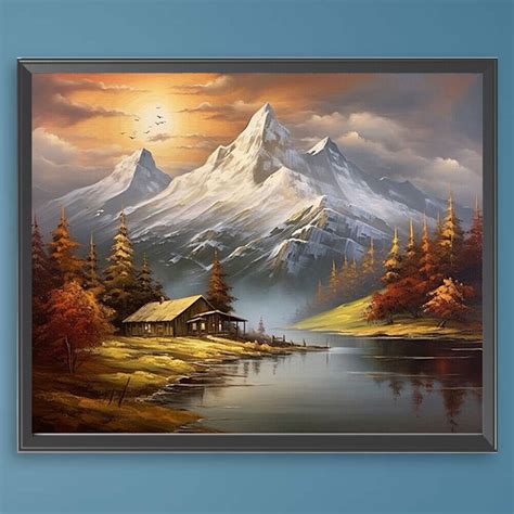 Paint By Numbers Kit On Canvas Diy Oil Art Landscape Picture Home