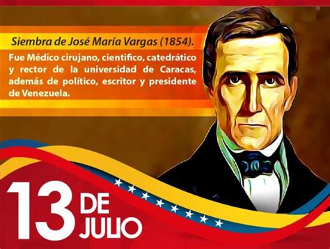 EFEMÉRIDES 13Jul Hace 164 años muere José María Vargas Noticia al