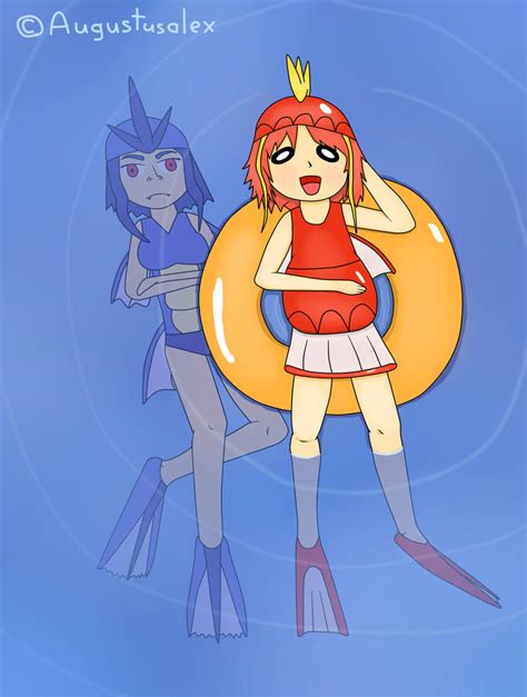 Magikarp and Gyarados by Augustusalex on DeviantArt