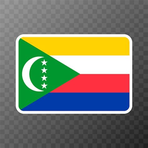 Premium Vector Comoros Flag Official Colors And Proportion Vector