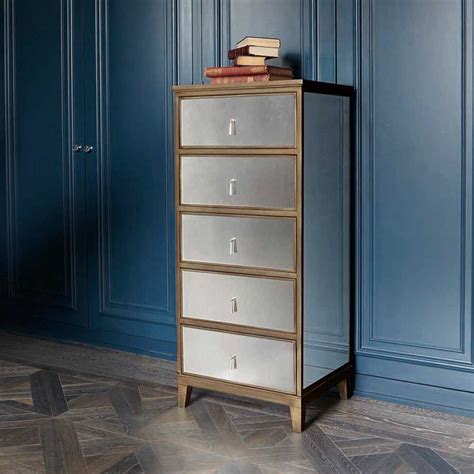 Tall Mirrored Chest Of Drawers The Range Cathey Shull