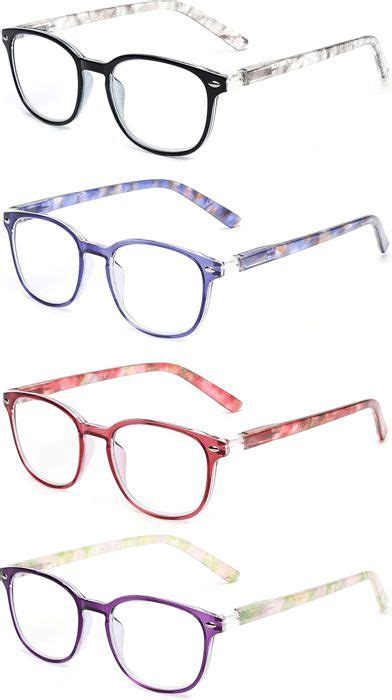 Lot De 4 Lunettes De Lecture Charnière À Ressort Presbyte Hommes Femmes