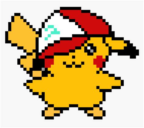 Pikachu Pixel Art Pokemon, HD Png Download , Transparent Png Image ...