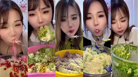 Asmr Onlyyyiceeating Mix Ice Eating With Milk And Matcha Youtube