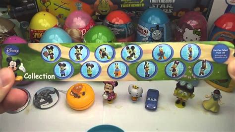 Surprise Eggs Kinder Surprise Mickey Mouse Cars Minnie Mouse