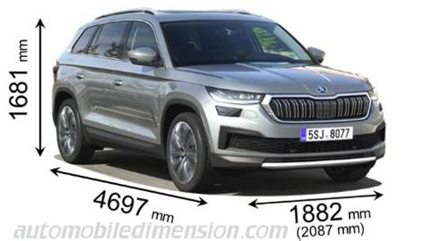 Skoda Kodiaq Abmessungen Kofferraumvolumen und ähnlichen