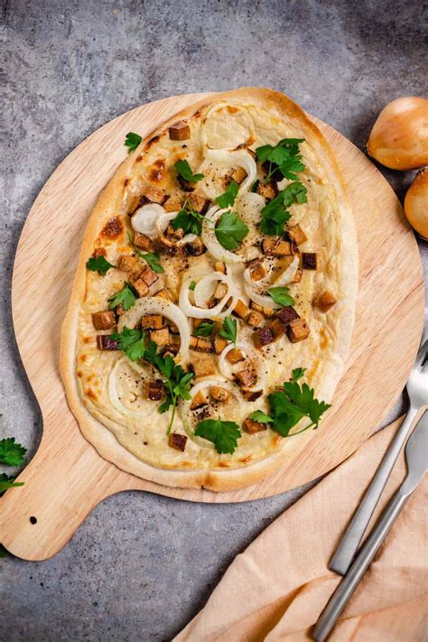 Veganer Flammkuchen Els Sser Art Minuten Vegane Vibes