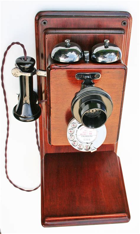 Genuine Gpo 121l Wooden Wall Telephone 1920s Gpo 121l Original