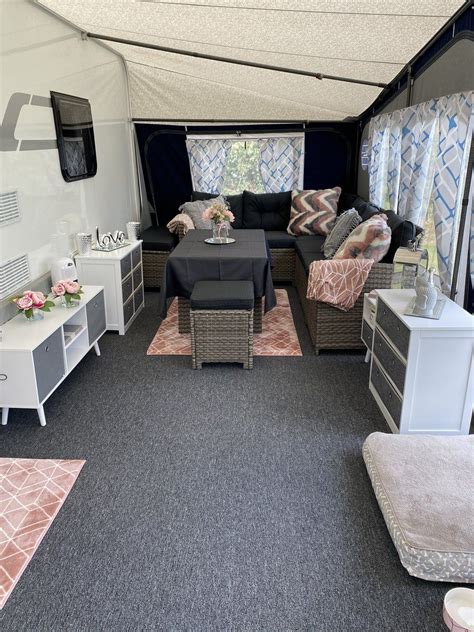 Caravan Awning Interior Diy Caravan Caravan Living Travel Trailer