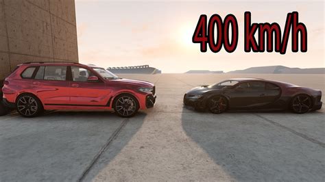 Bugatti Chiron Super Sport Vs Bmw X Kmh Beamng Drive Youtube