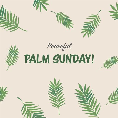 Premium Vector Palm Sunday Design