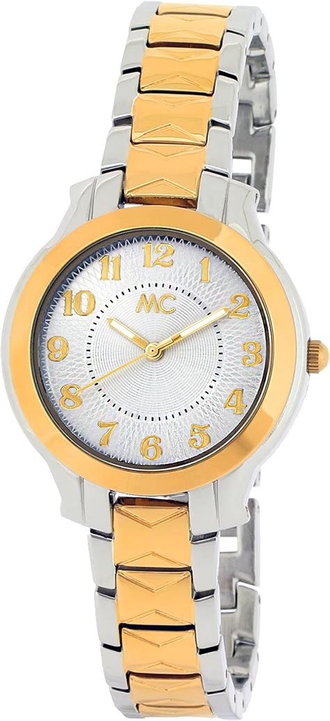 Mc Timetrend Damen Analog Quarz Uhr Mit Messing Armband Amazon