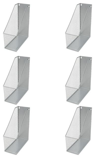 Ybm Home Silver Mesh Wall Mount File Holder X X Pack