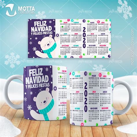 Dise O Taza Calendario Para Sublimar Dise Os Para Tazas