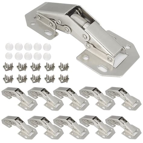 Buy 10-Pack Hidden Hinges for Cabinet Doors Frameless Cabinet Hinges ...