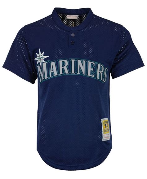 Mitchell And Ness Mens Ken Griffey Jr Seattle Mariners Authentic Mesh