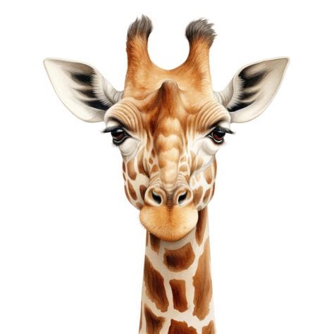 Premium Photo Hyperrealistic Giraffe Hd Illustration With Quirky