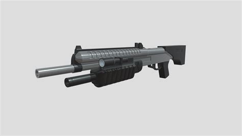 The M90 Close Assault Weapon System Halo 3 3d Model By Iangg