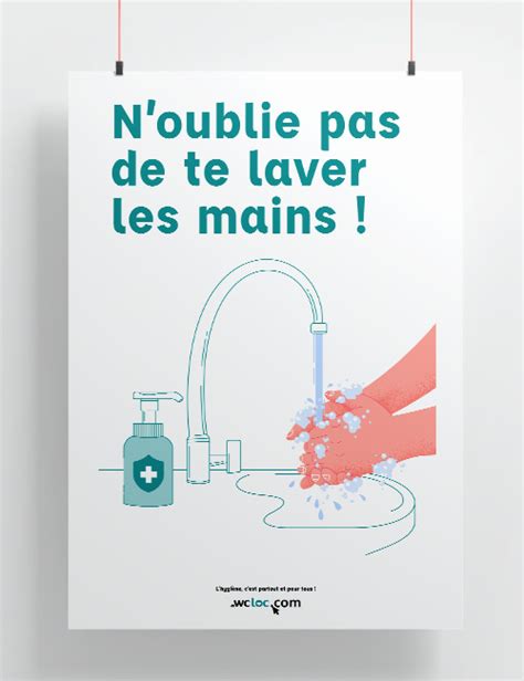 gaz Résoudre suspension affiche se laver les mains en sortant des